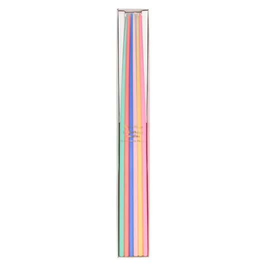 Mixed Tall Tapered Candles (x 12)
