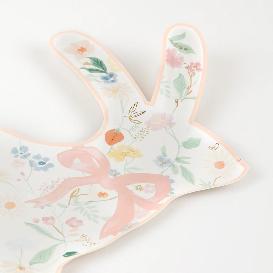 Platos Elegant Floral Bunny Shaped