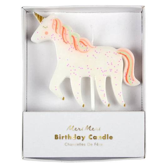 Unicorns Glitter Candle