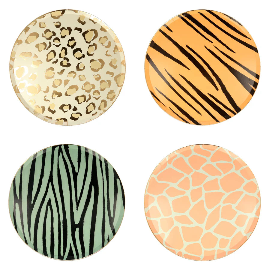 Platos Safari Animal Print Dinner