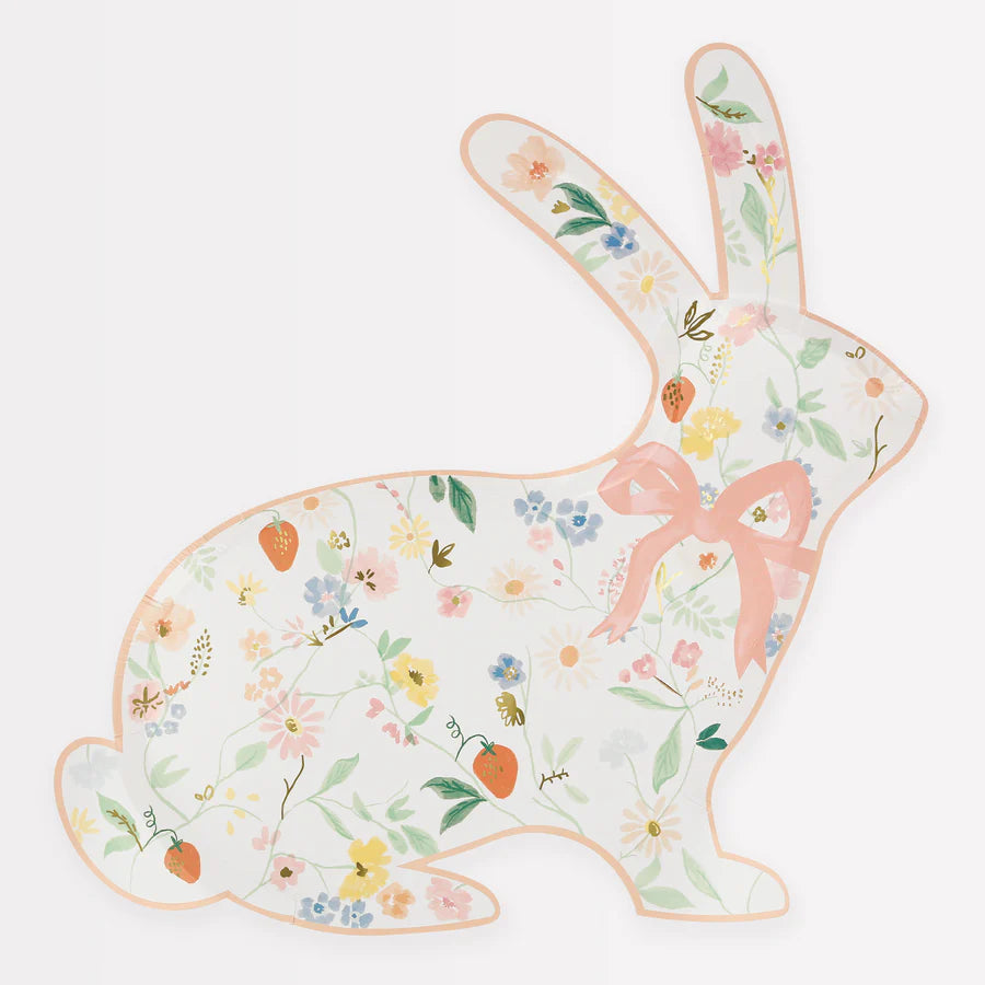 Platos Elegant Floral Bunny Shaped