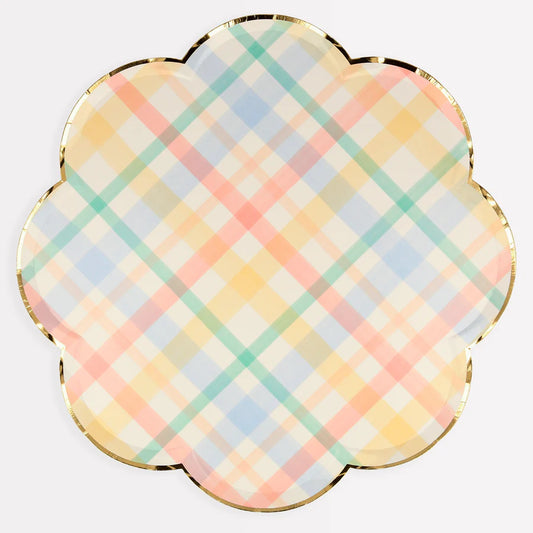 Platos Plaid Pattern Dinner