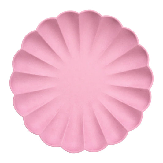 Platos Large Bubblegum Pink Compostable